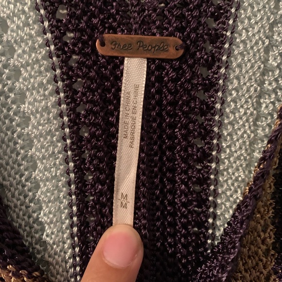 Free People CROCHETED MINI DRESS medium - Picture 7 of 10